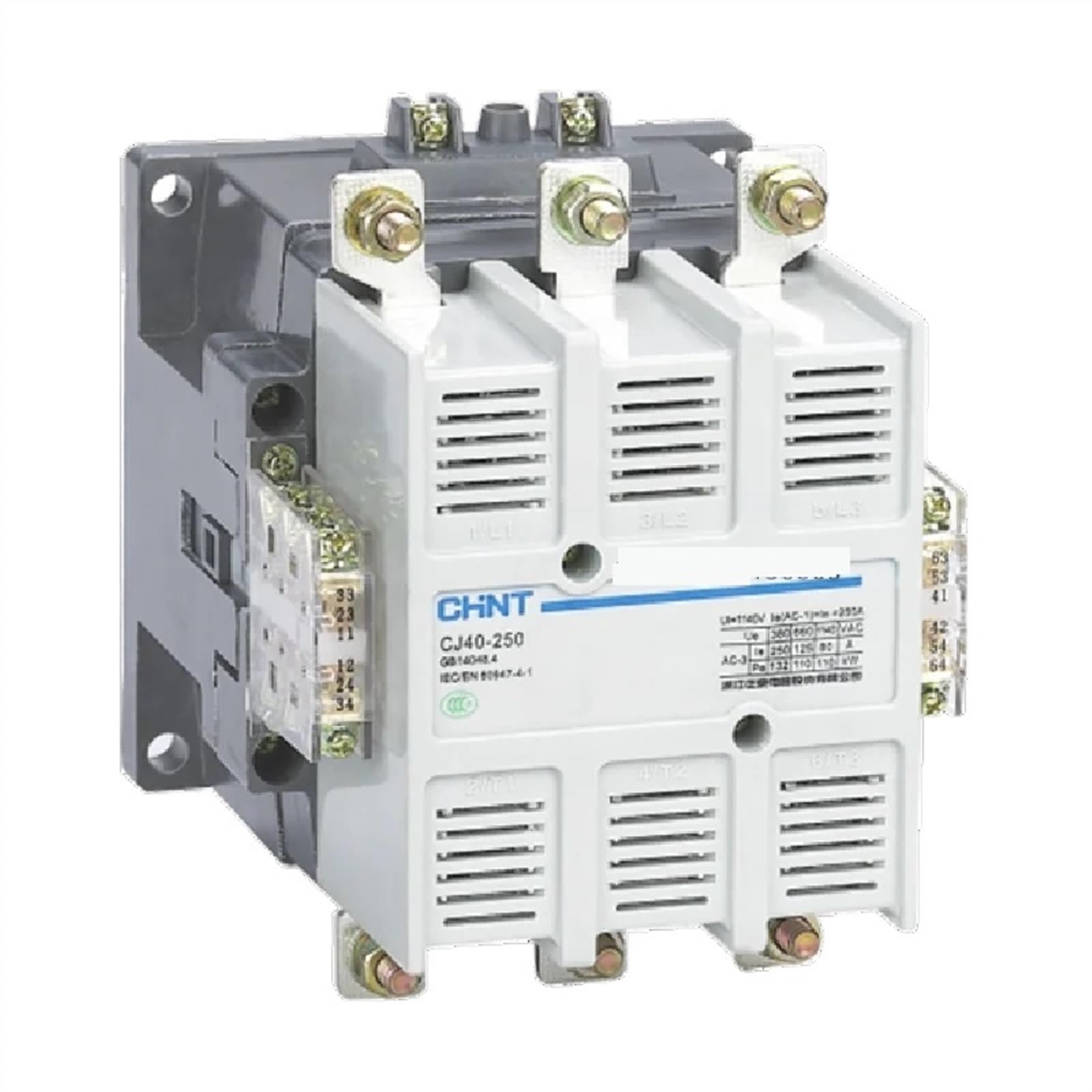 RCGKNNMUZ CJ40 CJ40-100 CJ40-125 CJ40-160 CJ40-200 CJ40-250 CJ40-630 800A 1000A AC 220V 380V Electric Magnetic 3 Phase Contactor(Cj40-200a,380V)
