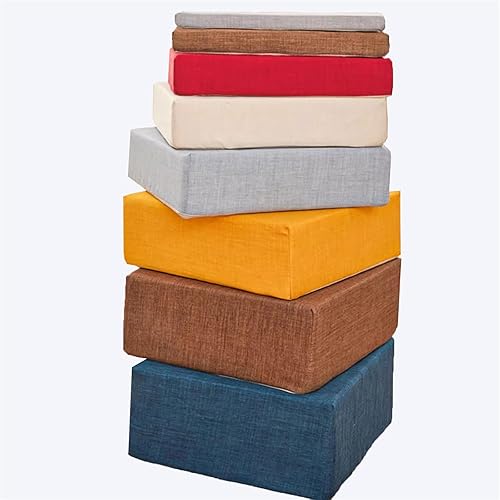 Miniatura 1 de Custom Size Bench Cushion, Bay Window Seat Cushion, Thick Seat Pad 2 3 4 Seater Mat for Outdoor Garden Patio Furniture Swings Indoor Settee Bay