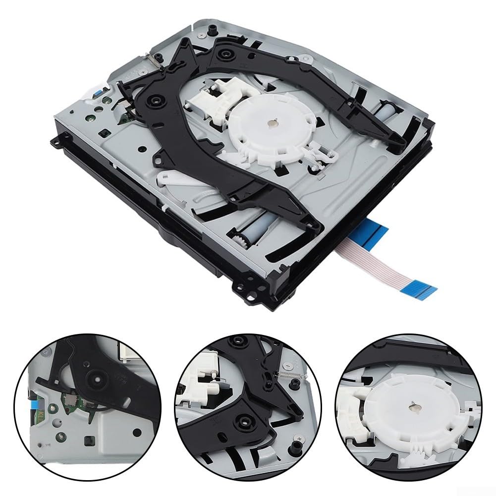 Unità ottica con scheda per PS4 per console Slim CUH-2215b - Ricambio per console di gioco, lettore di dischi con unità e scheda controller, metallo + ABS