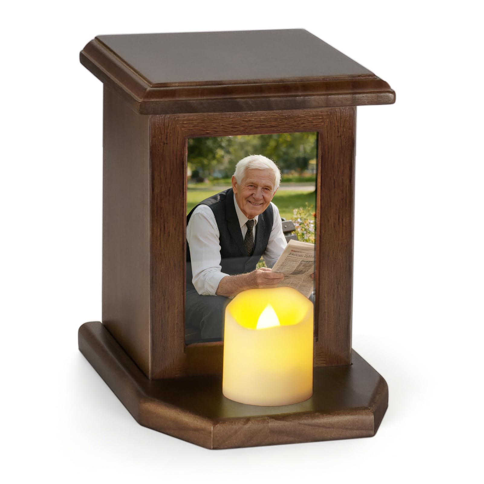 Photo 1 of ***MISSING PARTS***
Abooxiu Small Urns for Human Ashes 5.12 Inches Cremation Urns Medium Keepsake Urn for Ashes, Memorial Decorative Handcrafted Urns, Wooden Box for Male Female Burial Funeral with Photo Frame