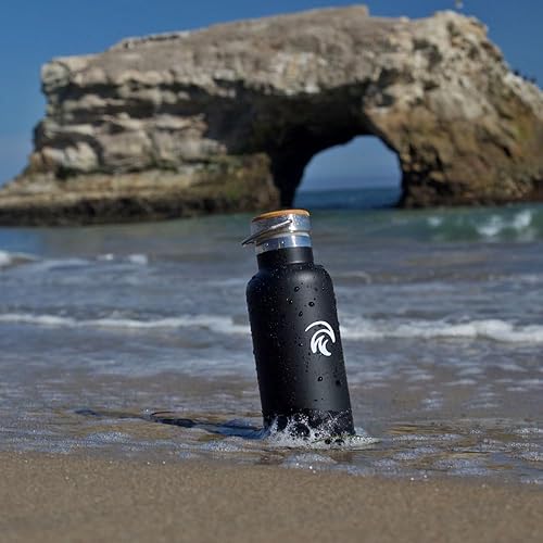 Miniatura 8 de Wet Work Botella de agua de acero inoxidable para bebidas frías y calientes, termo aislado de doble pared para agua, refrescos, café, té con boca