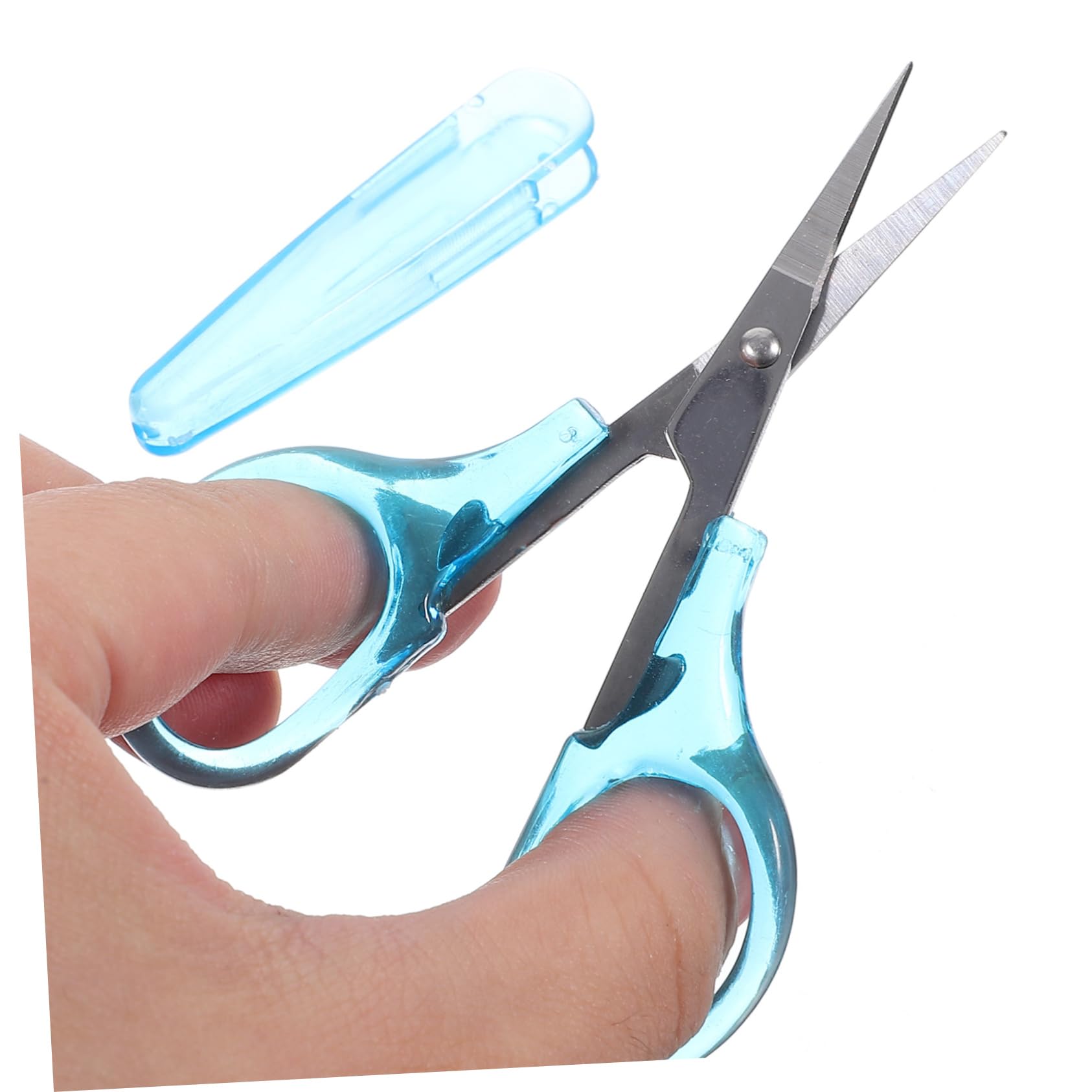 OSALADI 5 Ensembles Ciseaux Avec Housse De Protection Pour Tissu Petits Ciseaux Pour Couture Artisanat Broderie Point Ménagers Travaux D'Aiguille De 2 pièces * 5