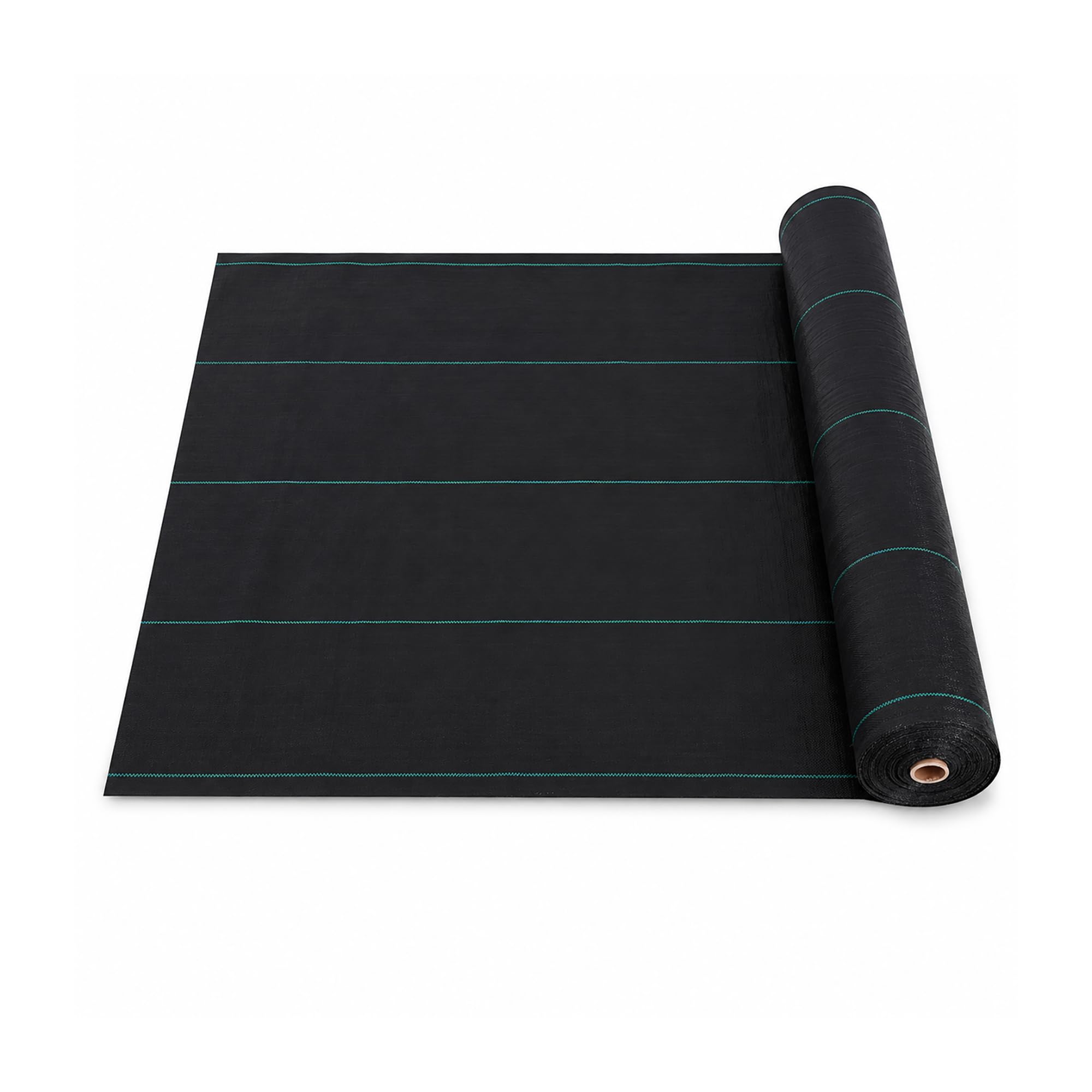 simpa Weed Control Fabric Membrane 2m x 10m 125GSM, Heavy Duty Black Weed Suppressant Ground Cover for Garden Landscaping and Paths