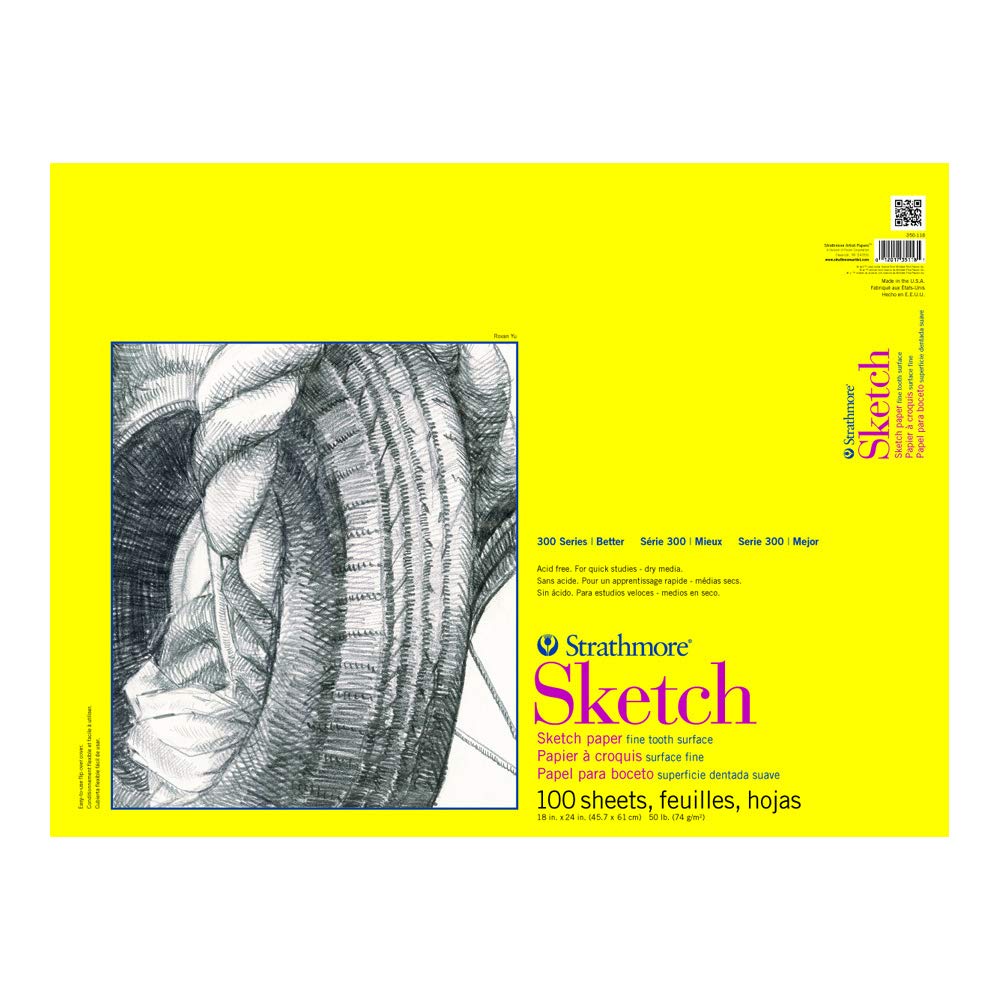 Strathmore str-350 – 118 100 Fogli Sketch Plus, 18 da 61 cm