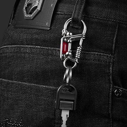 Touyony Stainless Steel Keychain Car Novelty Handmade Key Rings For Men And Women Cool Backpack Accessories Good Luck Pendant #TOP1