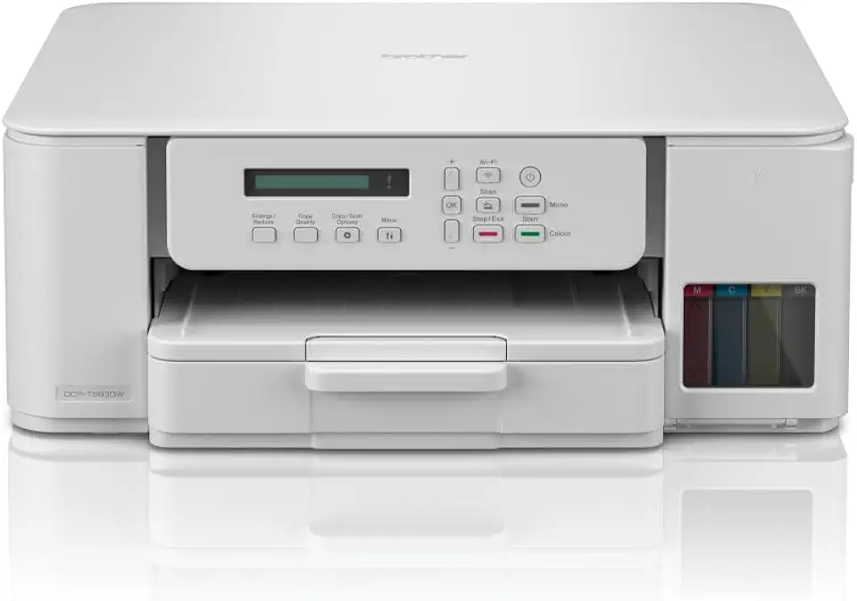 Brother DCP-T583DW Wireless, A4 Inkjet Printer|3-in-1 (Print/Copy/Scan)|Wi-Fi/USB 2.0|A4|2-Sided Print|Photos|Inks Included| UK Plug