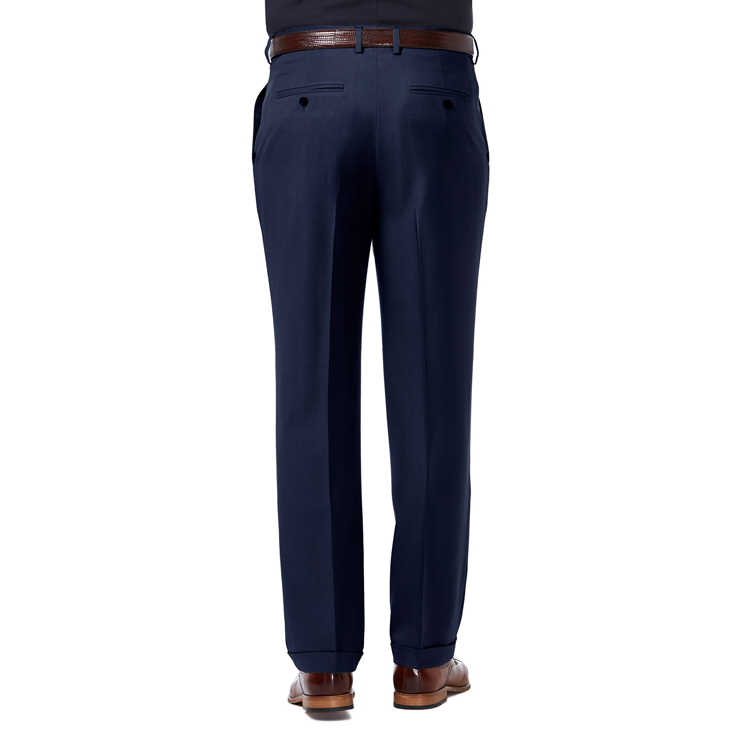 Haggar Premium Comfort Classic Fit Pleat Front Pant Reg. and Big & Tall Sizes - Pantalones de Traje Hombre