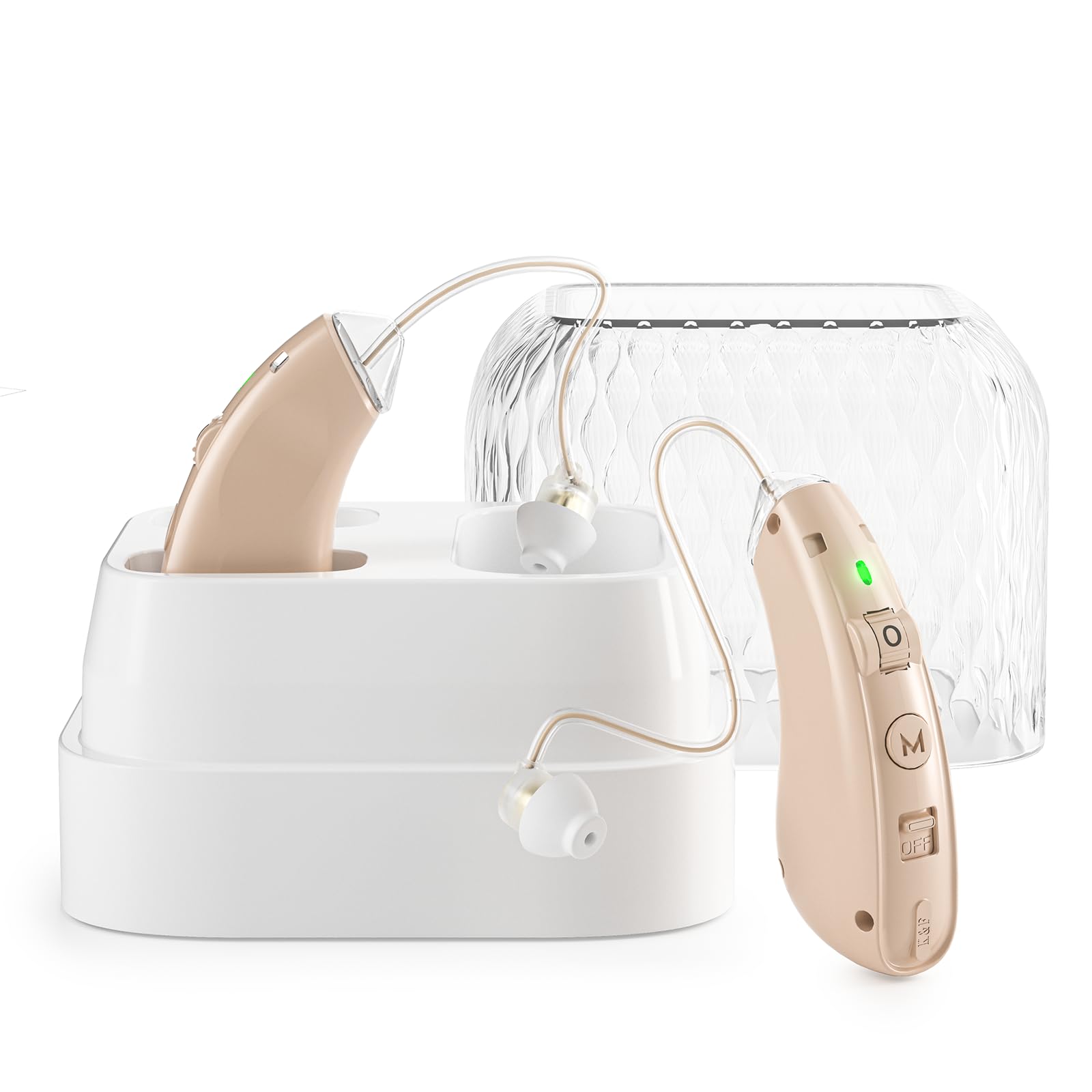 Auriculares amplificados amplificador recargable sonido claro reducción de ruido inteligente Abordar la pérdida auditiva Un buen ayudante para las personas mayores.