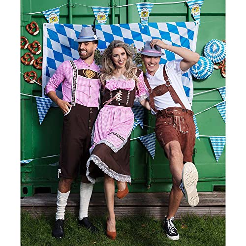 Boland 83653 - Volwassen kostuum heer Schmidt maat 58/60, Bruin, Lederhose, Oktoberfeest, Bierfeest, Beieren, Themafeest, Carnaval - Afbeelding 5