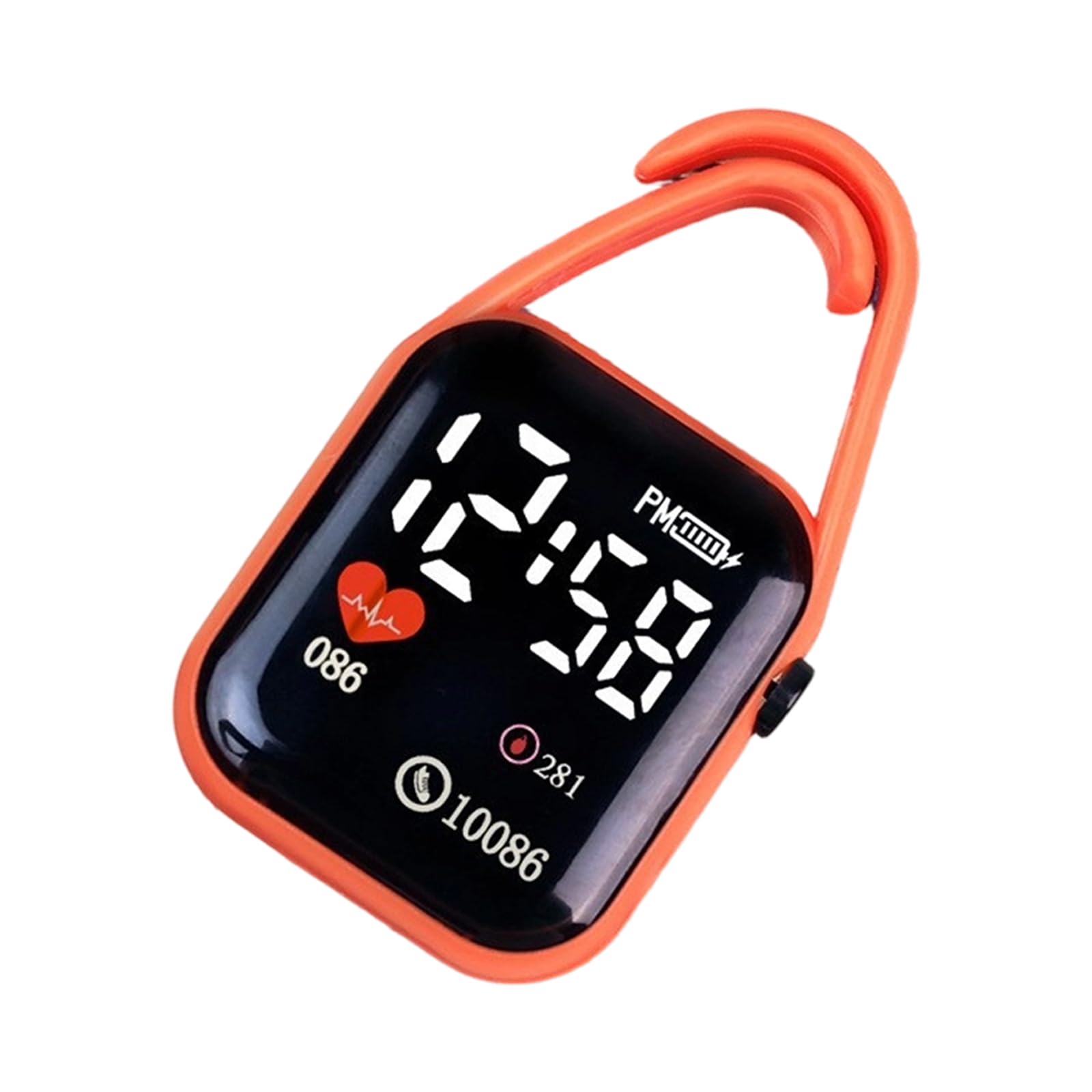 Tizuqe Keychain Watch with Clear Display Night Light Keyring Touch Digital Watch Suitable for Teens and Adults Square Keychain