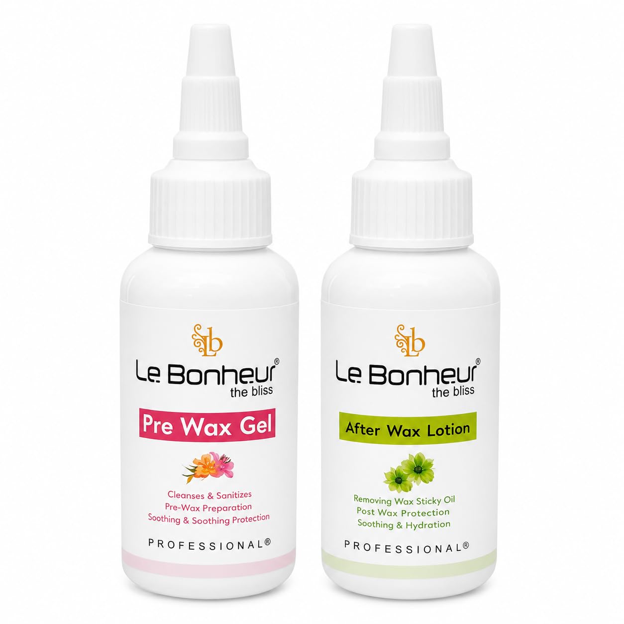 Le Bonheur Pre Wax Gel and Post Wax Oil - COMBO | Suitable For All Type of Skin | Post Wax Oil To Remove The Wax Residue | Pre Wax Gel to Clean Skin and Removes Make-up Before Hair Removal | 45 ml + 30 ml-image-20