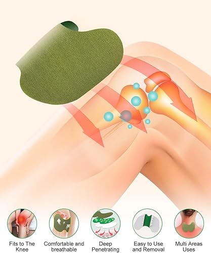 Miniatura 3 de Parches para Rodilla, 26 Piezas Parches Herbales de Calentamiento Extra Fuerte para Hueso con Hueso, Parches de Calor de Extracto de Ajenjo de 8