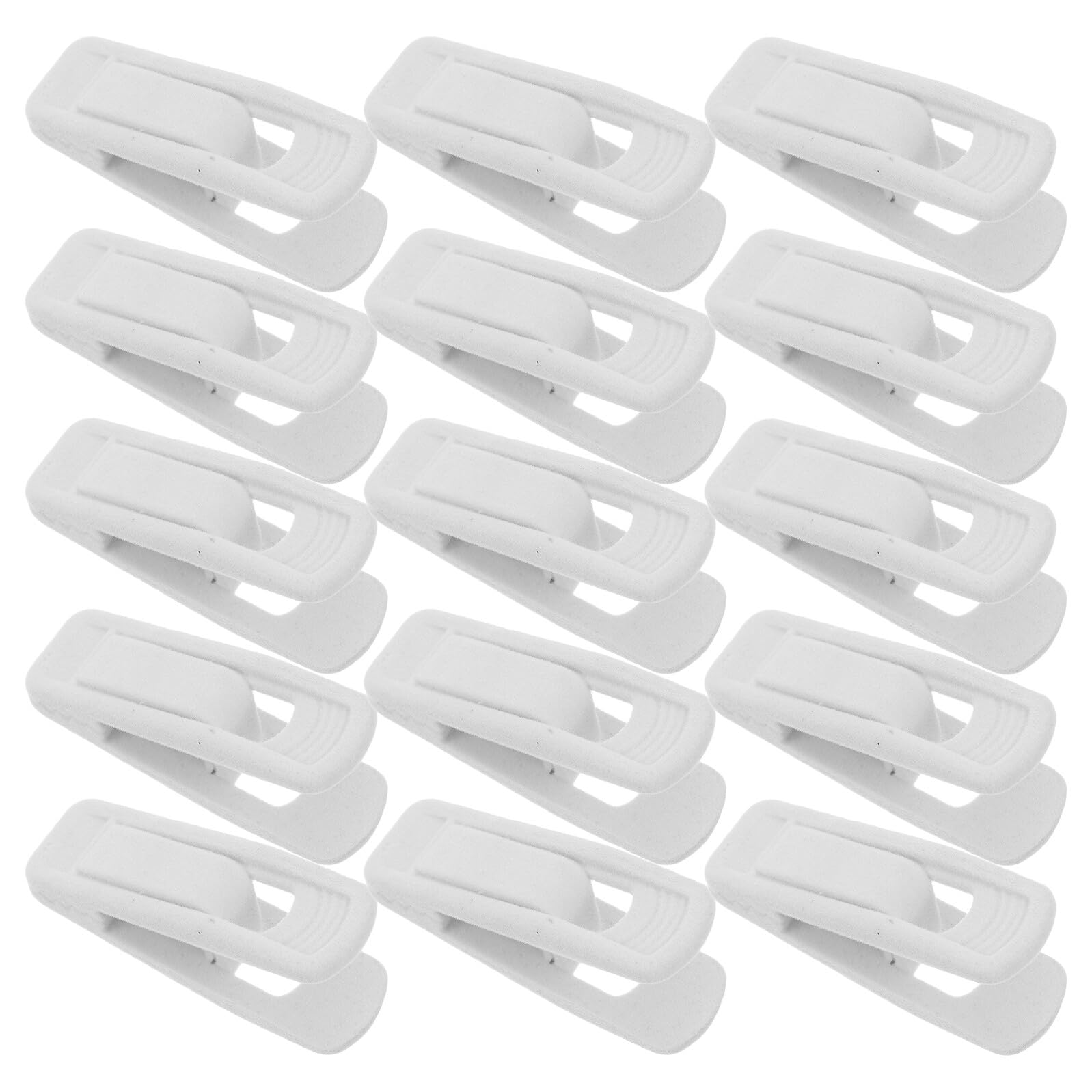LABRIMP 50 Piezas Clips de Plástico para Ropa Antideslizantes Unidades Pinzas de Terciopelo para Faldas Pantalones y Camisas Resistentes para Secado Balcón y Cuarto de Lavado