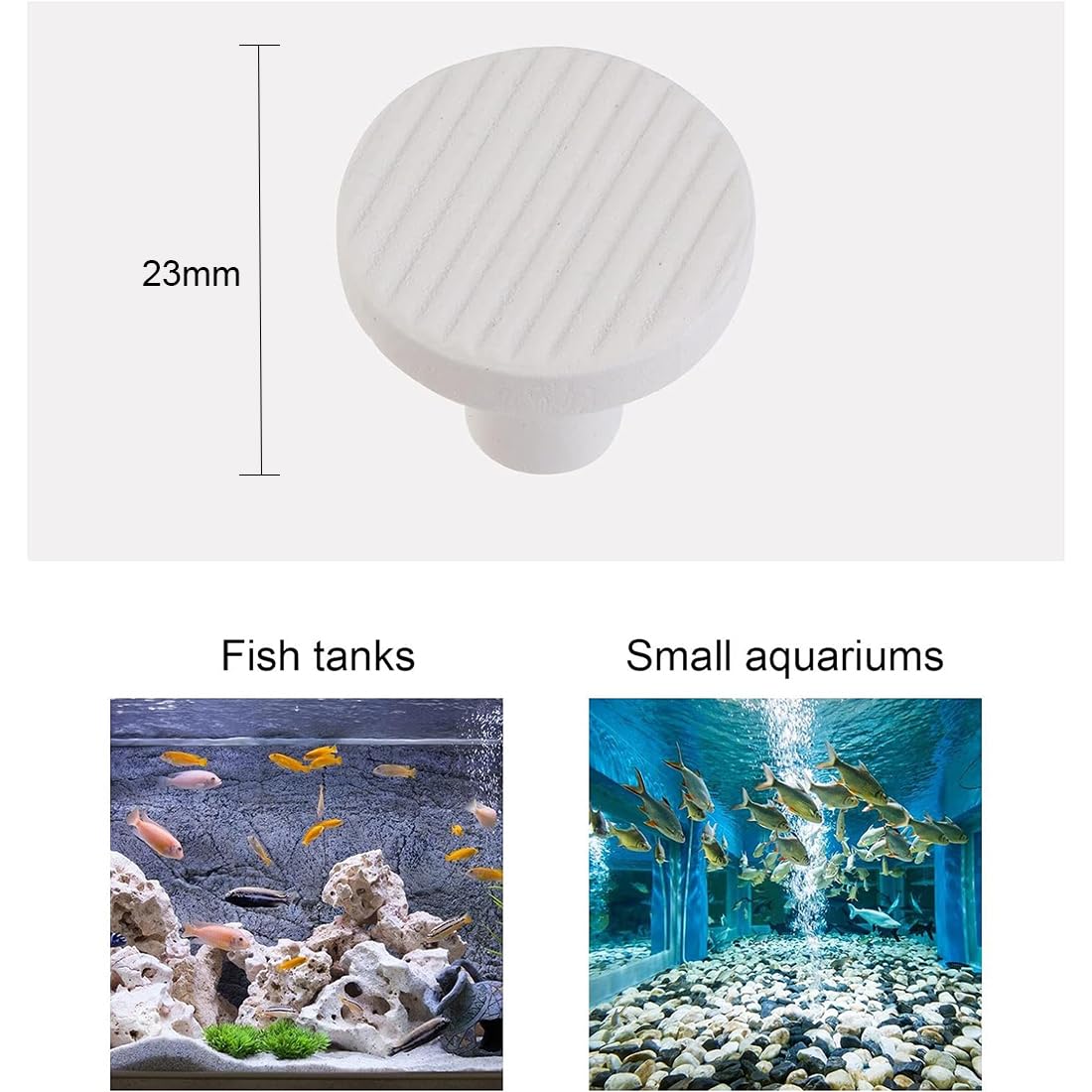 GGUFAY 10 Pièces Corail Frag Plug Céramique Frag Station Aquarium Corail Récif Base Support Corail Frag Stand Approvisionnements De Réservoir De Poissons 2. 3Cm