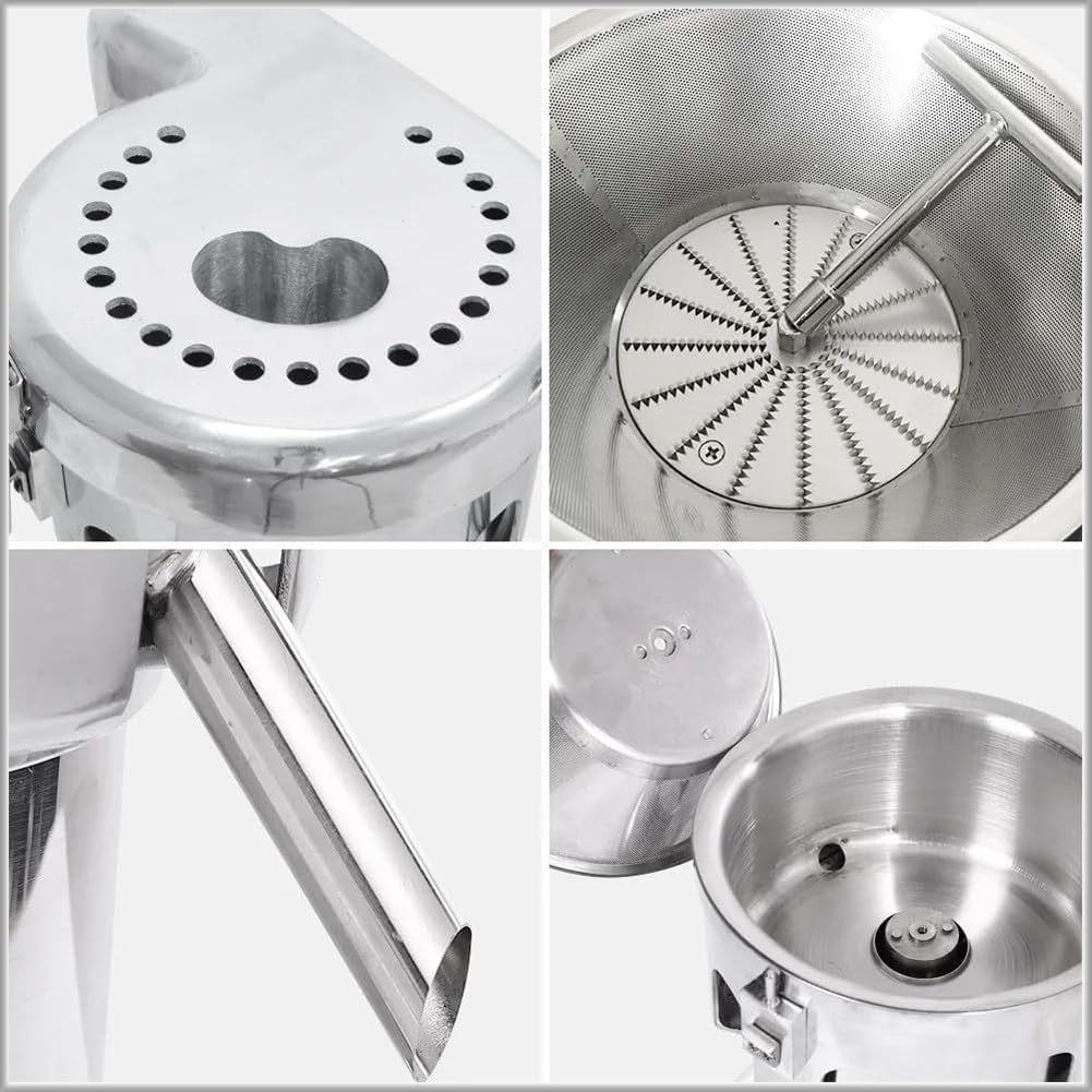 Electric Juice Extractor,80-100 kg/hr Commercial Citrus Juicer Heavy Duty Centrifugal Juicer Machine,Electric Stainless Steel Whole Vegetable Maker Squeezer