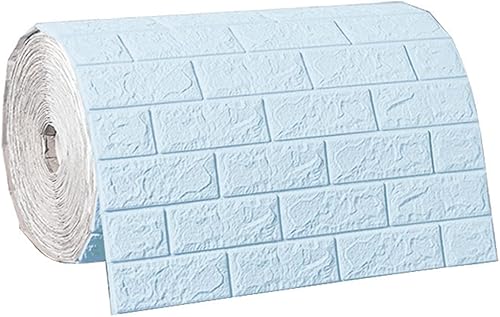 Cozylkx Adhesivo de pared de espuma 3D continua de 236 x 472 pulgadas para despegar y pegar papel tapiz decorativo de pared de 74 pies cuadrados