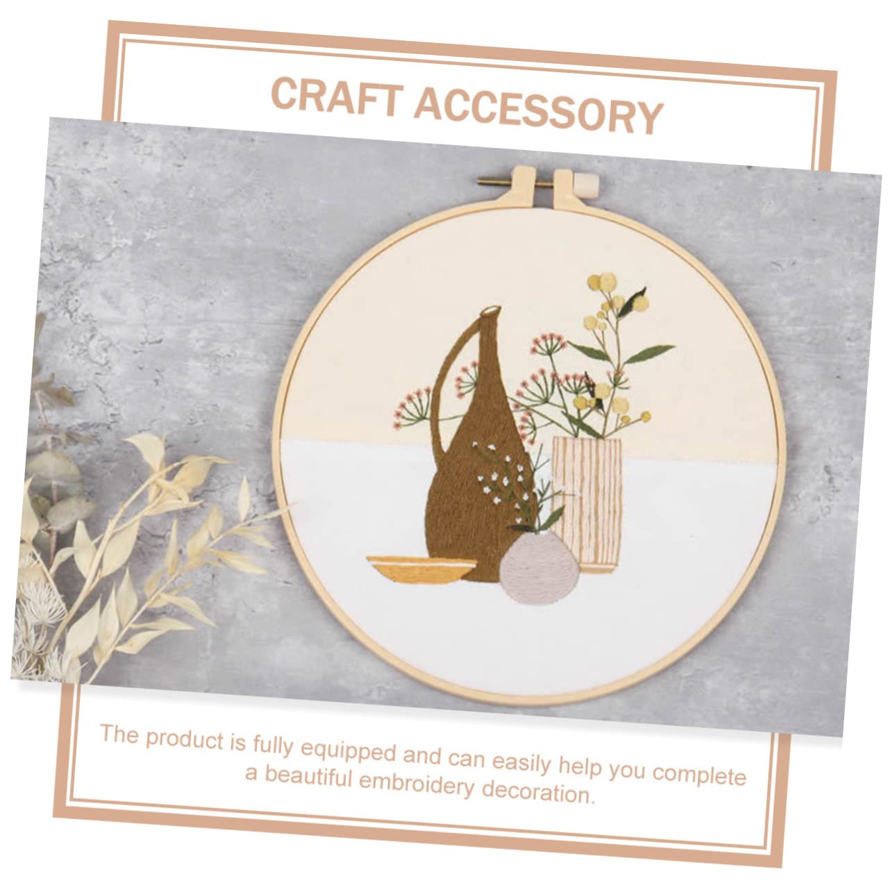Gadpiparty 4sets Fili da Ricamo per Uso Domestico Kit Ricamo Punto Croce Prestampato Fai da Te
