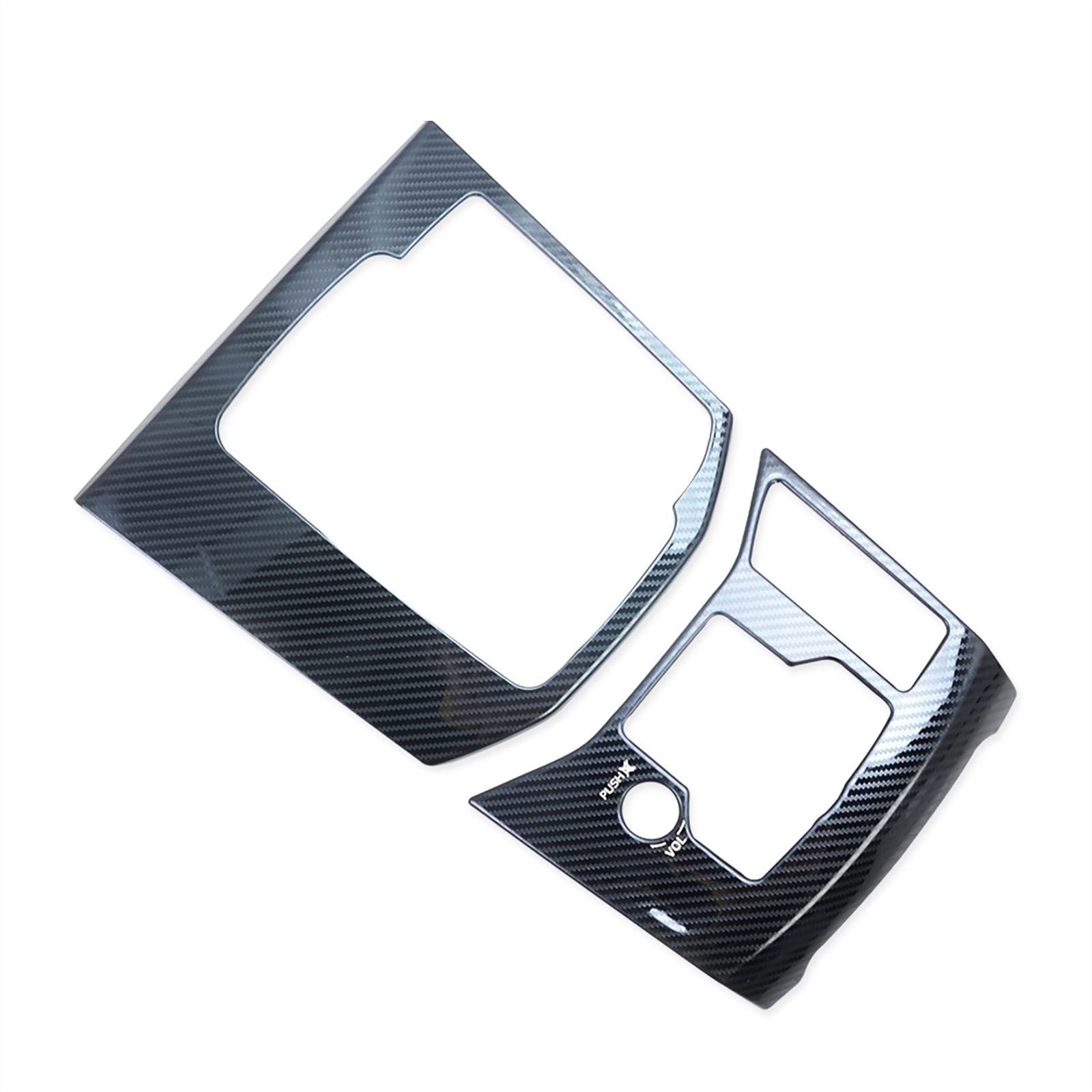 Qibbei Rhd Stainless Carbon Car Gear Shift Box Cover Moulding Trim Decoration Frame Carbon Fiber For Mazda Cx-5 Cx5 Kf 2017-2021 2022 Interior(Rhd Stainless Carbon)