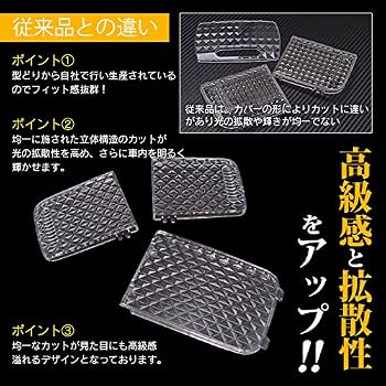 Amazon | ラパン HE22S クリアレンズカバー 立体 クリスタルダイヤ