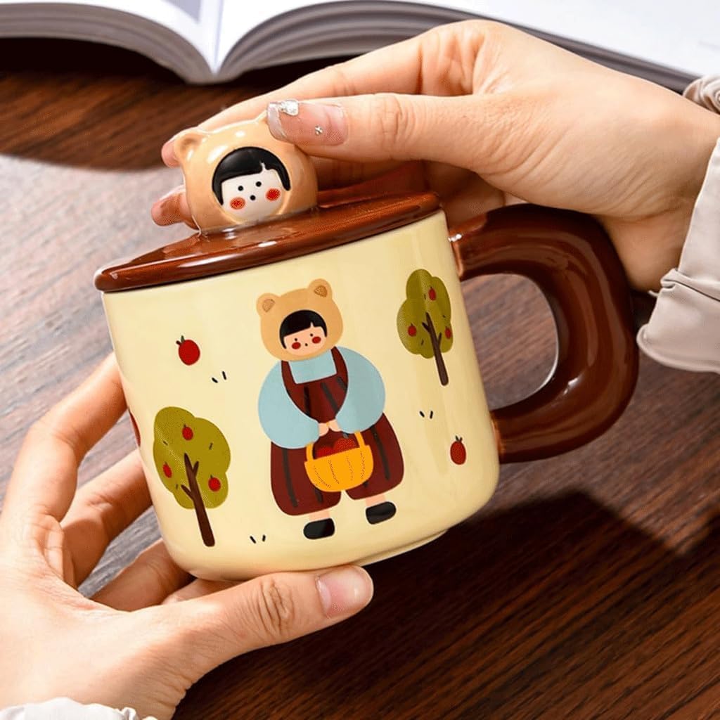 Tasse en céramique avec couvercle