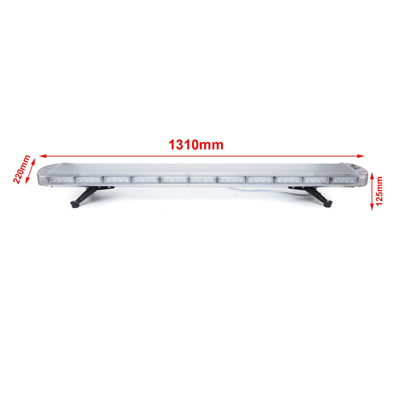 Lampa ostrzegawcza 96 W, 96 LED, lampa ostrzegawcza, lampa błyskowa, stroboskopowa z zapalniczką 12/24 V, kabel 5 m, super magnetyczna podstawa (pomarańczowa)
