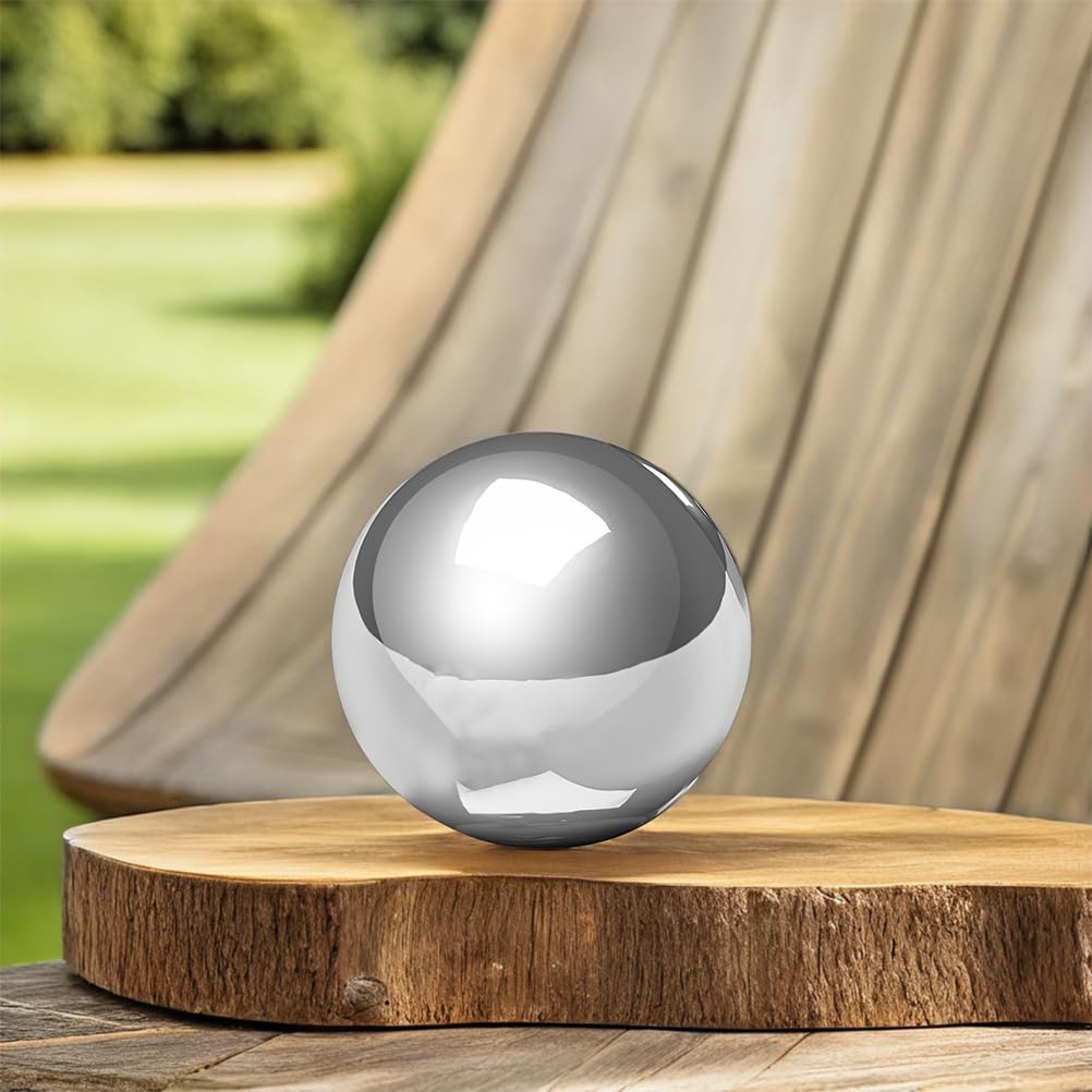 Toyvian Sfera Riflettente in Acciaio Inossidabile Globo Da Giardino Lucido Per Decorare Esterni Come Terrazze Balconi e Prati