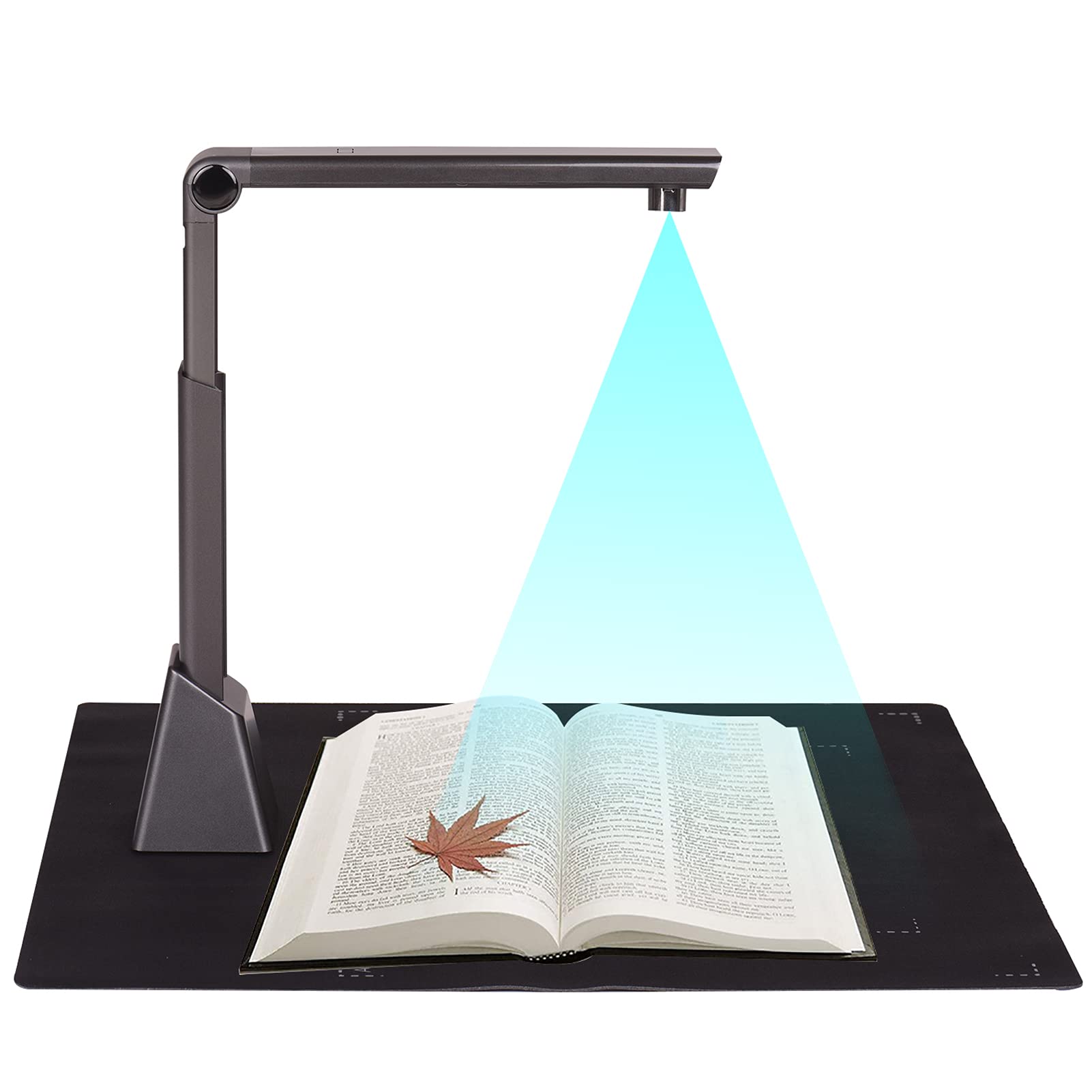 TrueCartPortable Adjustable High Speed USB Book Image Document Camera Scanner 8 Mega-pel HD High-Definition Max. A3 Scanning Size with OCR Function LED Light for Classroom Office Liry Bank-picture-19