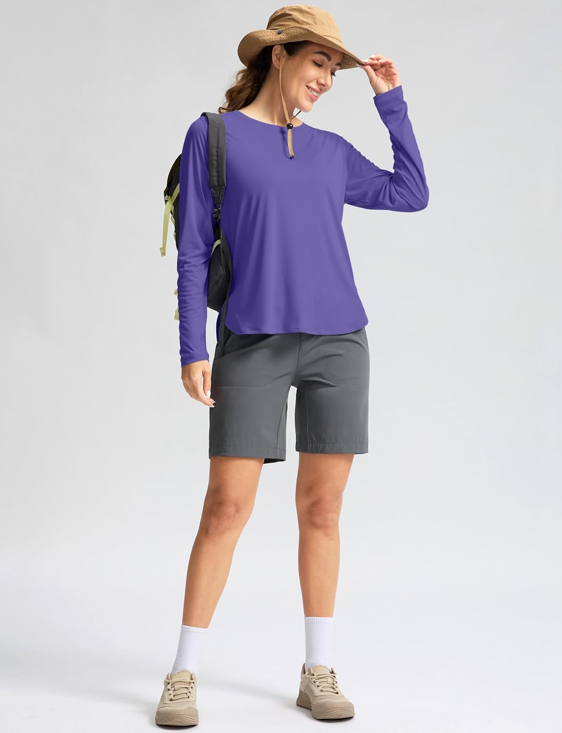 Women's Sun Shirts UPF 50+ Long Sleeve UV Protection Shirt Lightweight Quick Dry Workout Hiking Tops for Women thumbnail
