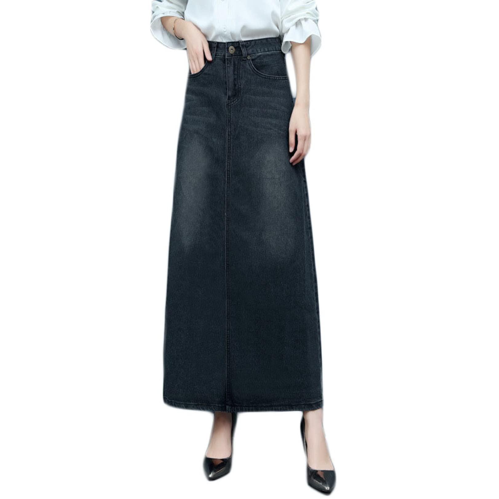 Y’s ワイズ　デニム変形ロングスカート デニムスカート ロングスカート 美脚[品番：YAMW0000263]｜Y&M