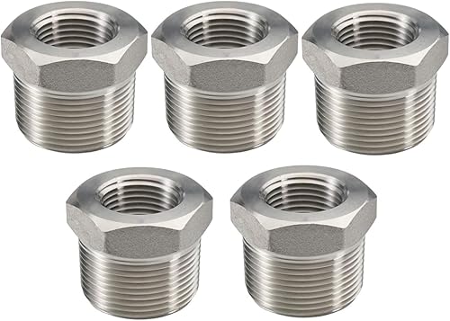 Miniatura 3 de Beduan - Racor reductor hexagonal de acero inoxidable accesorio adaptador para tubería de fundición