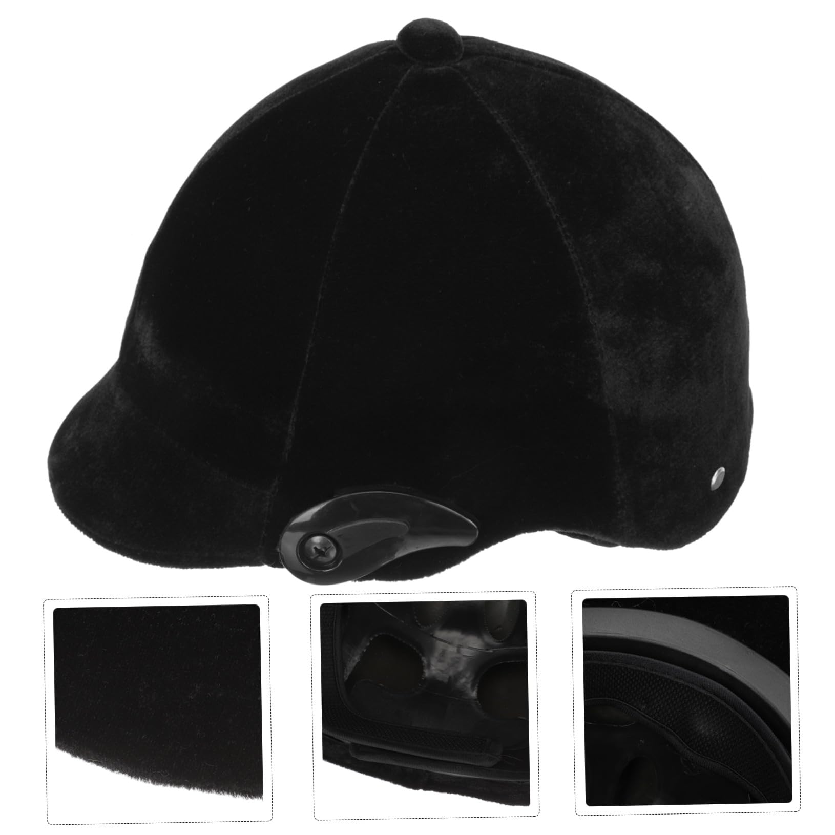 Mikikit Casco Equitazione Regolabile e Traspirante con Fodera Lavabile Protezione Sicura per Ragazzi e Ragazze per Equitazione e Allenamento