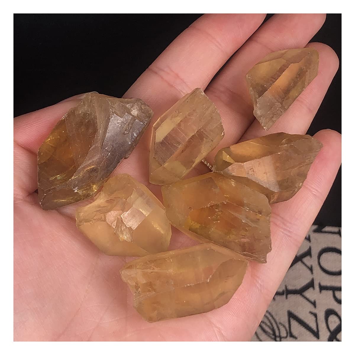 Piedra de Cristal de Cuarzo Regalo Ideal: 6 Citrinos Naturales en Bruto para Decorar