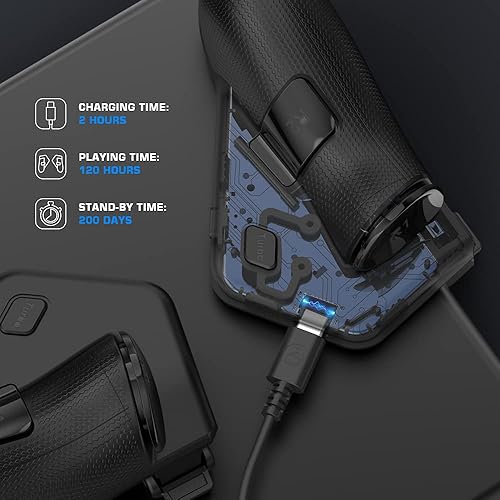 Miniatura 6 de GameSir Mando de juego móvil F7 Claw para tablet Android iPad controlador PUBG Plug and Play 4 gatillos sensibles palanca de mando de disparo de