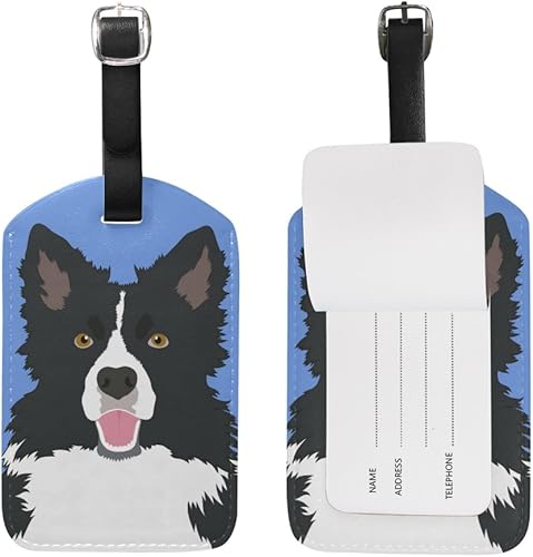 Mi diario lindo perro Luggage Tag Etiqueta de piel sintética bolsa viaje Maletas ID identificador de equipaje etiqueta