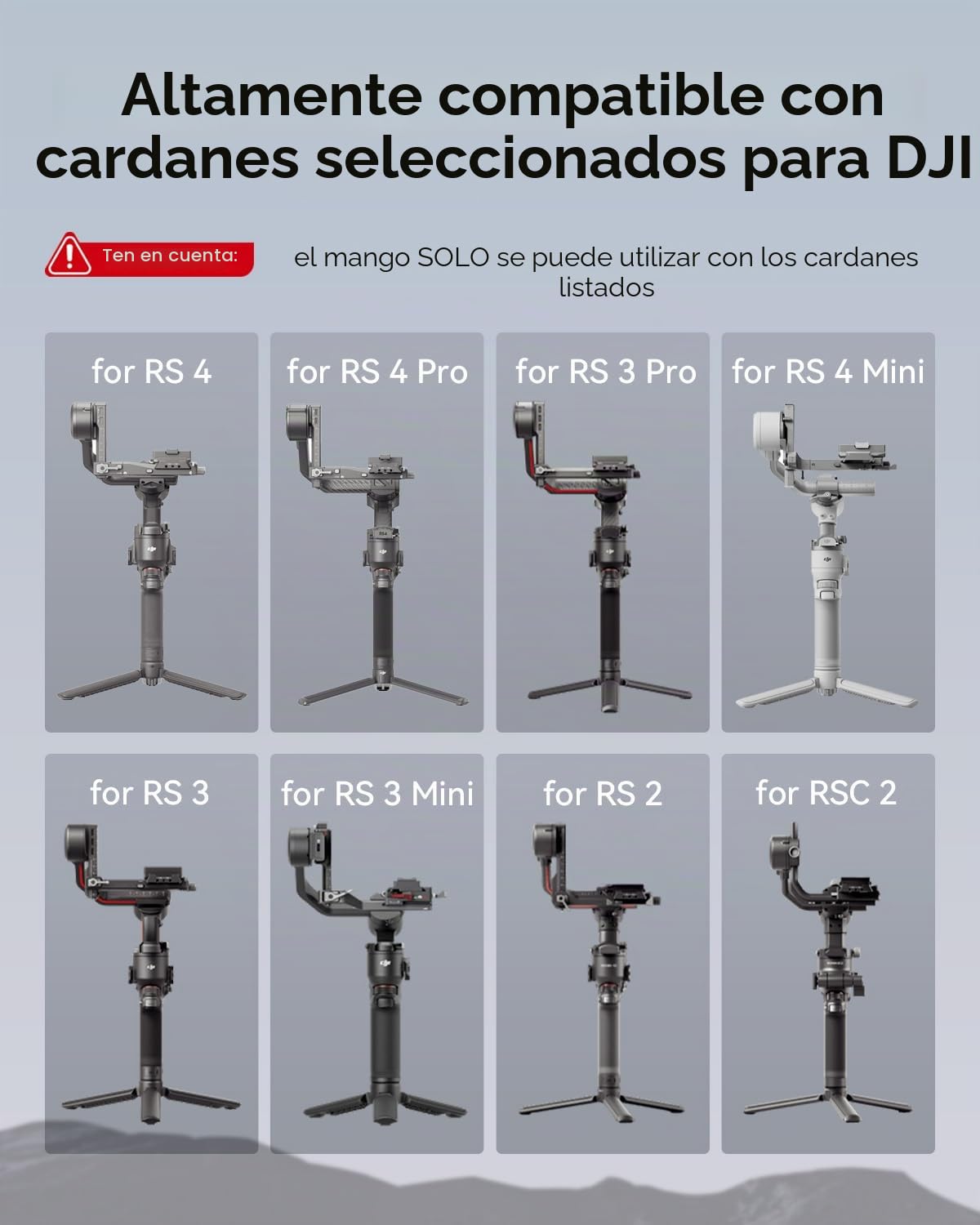SMALLRIG Mango de Eslinga Ajustable Gimbal Sling Handle para DJI RS 4 Mini/RS 4 / RS 4 Pro/RS 3 / RS 3 Pro/RS 3 Mini/RS 2 / RSC 2 Estabilizador, 13.2lb / 6kg de Carga - 3028D