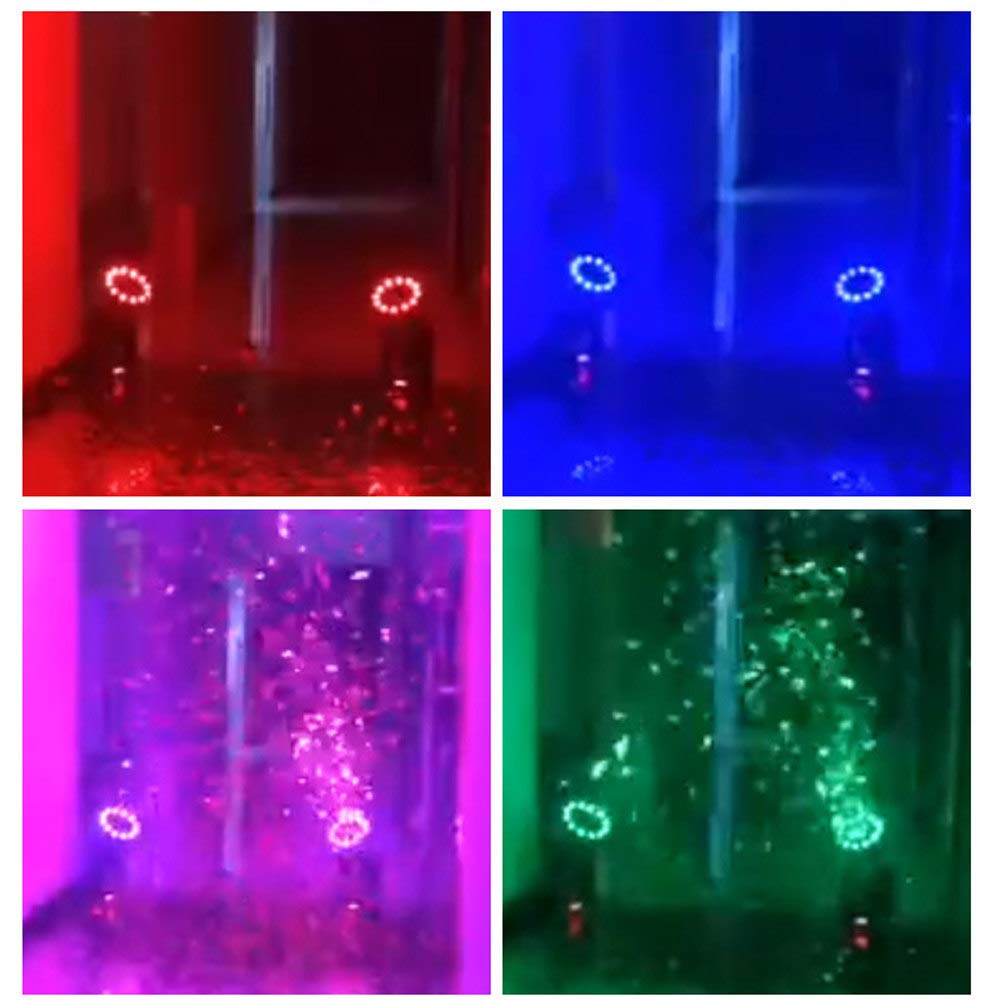 Konfetti Launcher Maschine Kanone mit 12pcs 3W RGB LED Lichteffekten und Wireless DMX Control für Party Hochzeit Konzerte Feier Besondere Veranstaltungen Bühneneffekt