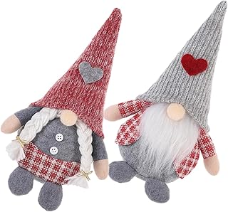 ULDIGI 2 Peças De Enfeite De Boneca Sem Rosto Decorações Para Casa Decoração De Mesa Boneca De Pelúcia Bebê Gnomo Enfeite De Dia Namorados Decoração De Gnomos Anão Boneca De Pelúcia