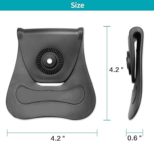 Miniatura 4 de Accesorio de paleta de pistola, paleta de silicona OWB, paleta de polímero universal para fundabolsas de revistaaccesorios, accesorios para armas de