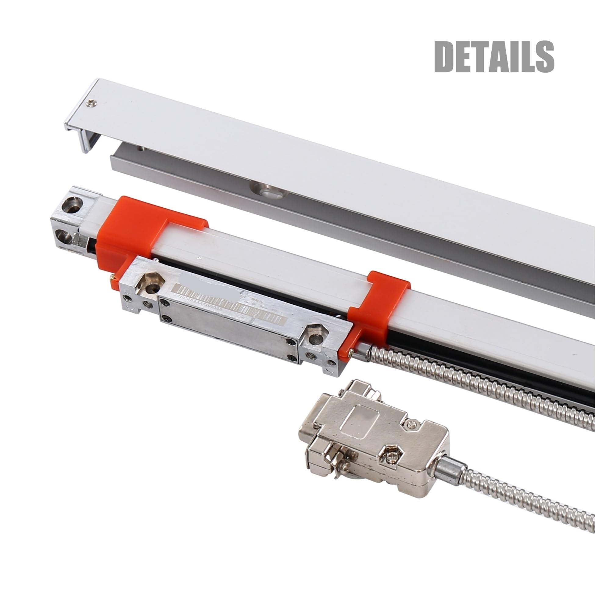 KA-200 E Lineal DRO Delgada de 16 * 16 mm KA200 120 130 140 150 160 170 180 190 200 mm Codificador óptico Delgado TTL de 0,005 mm,Conjunto De Lectura Digital(KA-200 200mm Travel)