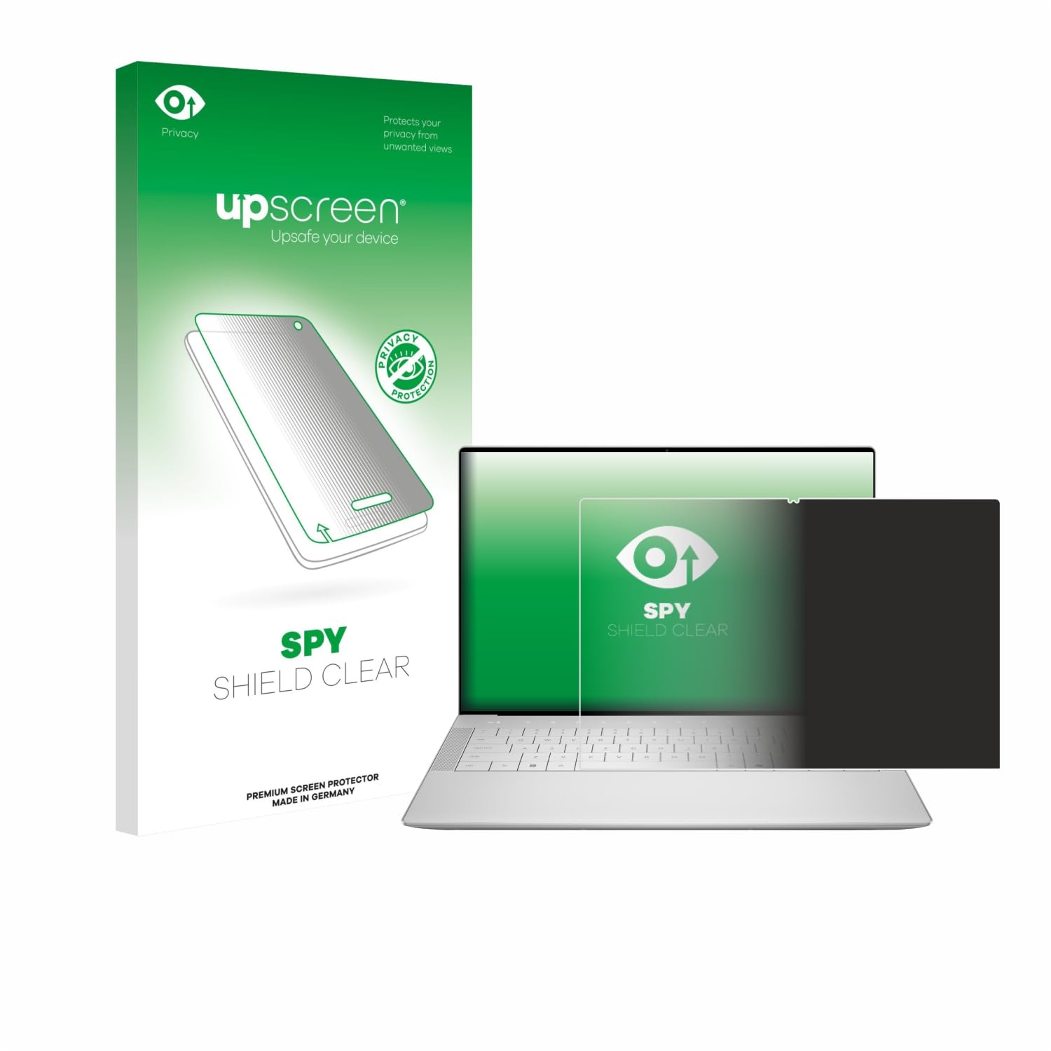 upscreen Anti-Spy Blickschutzfolie für Dell 14 Premium Laptop Made in Germany, Privacy Screen Displayschutz-Folie [Sichtschutz, Blaulichtfilter]