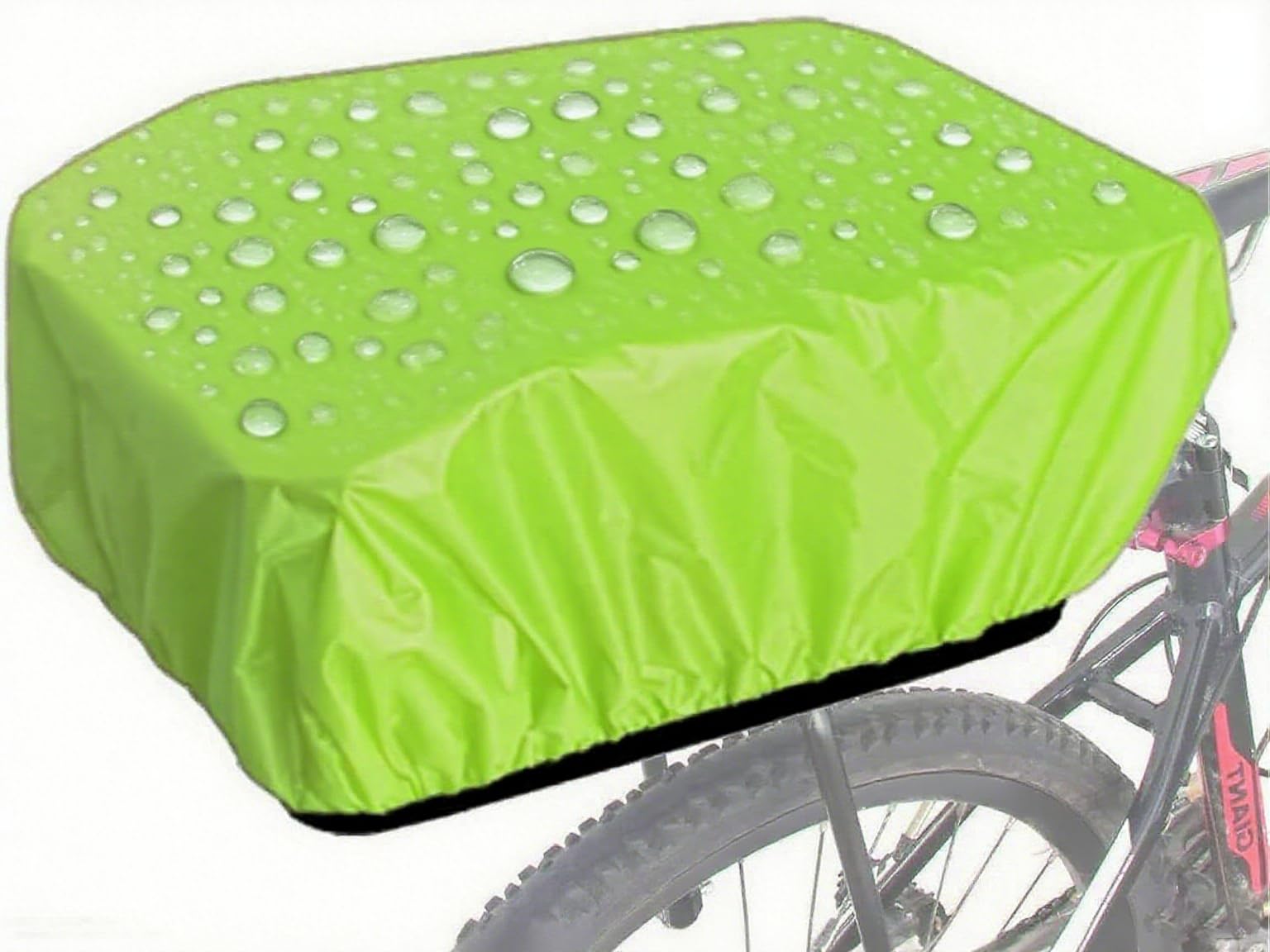 Jshaha 35L Green Rain Cover For Bicycle Basket Pannier Rack 35L Waterproof Black (, 35L)