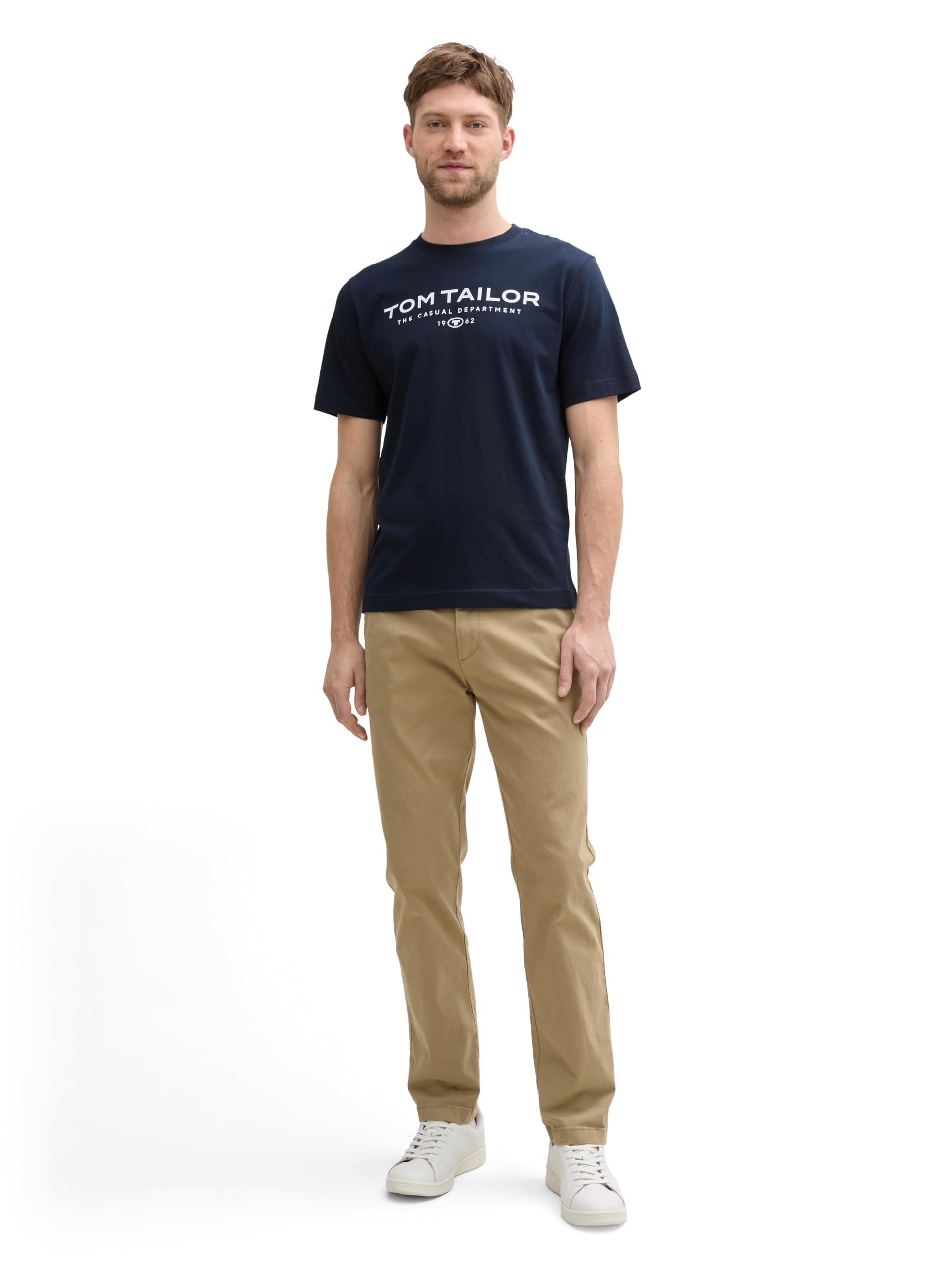 Tom Tailor Herren 1045773 T-Shirt, 10668 - Sky Captain Blue, S EU – Ansicht 2