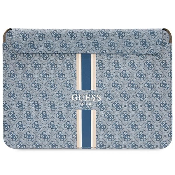 Funda para portátil Guess de 14" azul, protección con estilo 4G para tu día a día
