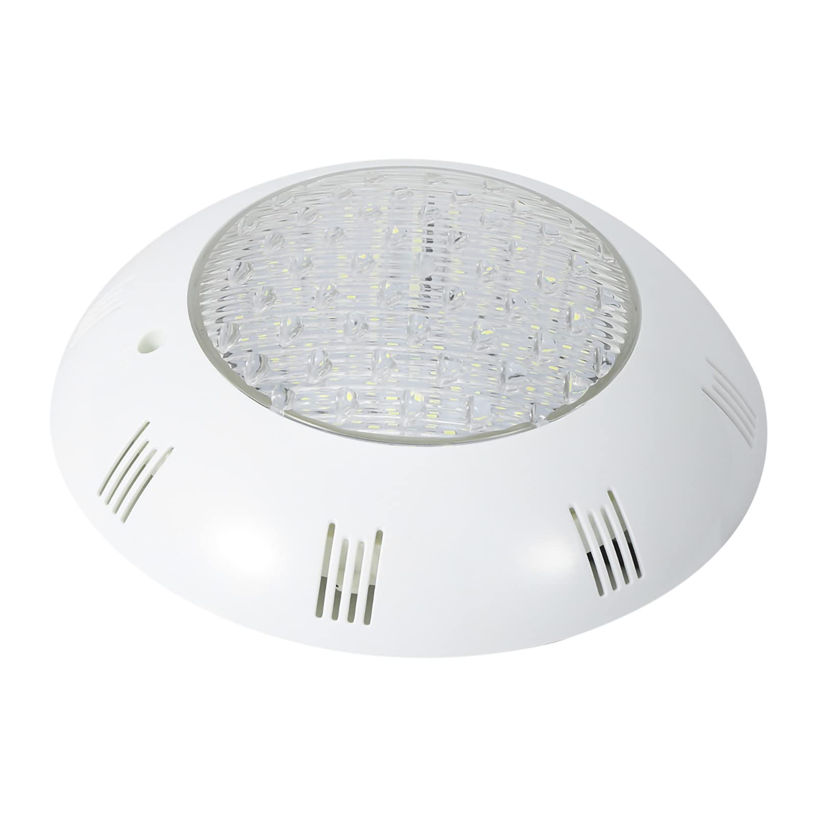 15 W AC 12 V LED-Unterwasserlicht in Weiß und RGB, wasserdichte IP68-Poolbeleuchtung, gehärtetes Glas mit Edelstahlgehäuse, ferngesteuert für Teiche, Springbrunnen und (Weißes Licht 15W)