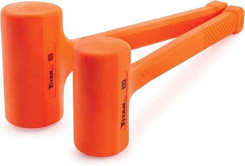 Miniatura 12 de Titan 63008 Martillo de Golpe Muerto de 8 onzas con Cabeza Rellena de Perdigones de Acero, Resistente a Chispas y Rebotes, Mango Texturizado Tipo