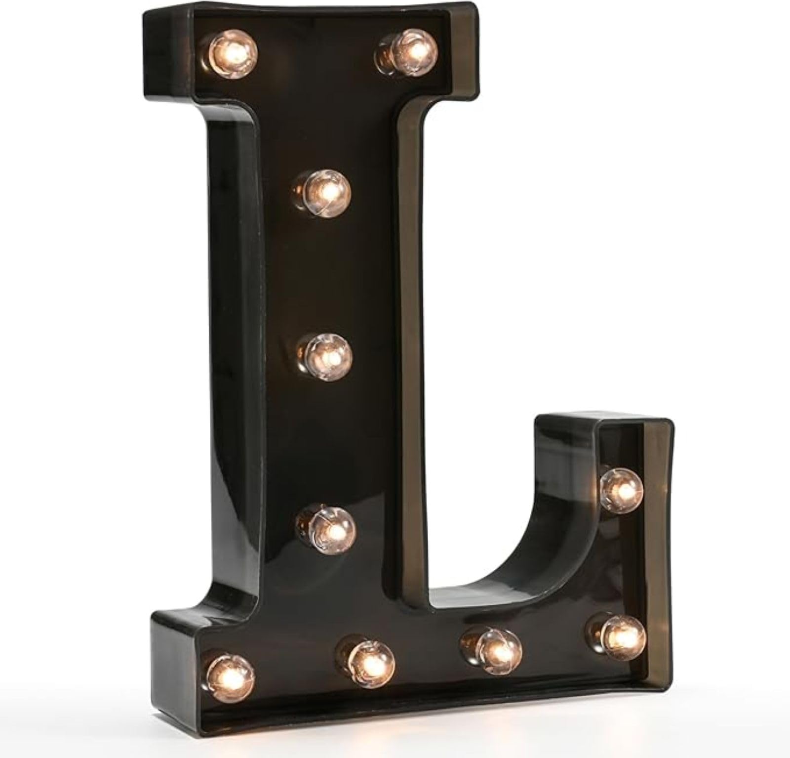 Jemnpela LED Marquee Letter Number Sign Lights Glitter Light Up Alphabet Figure Night Light for Birthday Party Wedding Home Bar Holiday Wall Decoration