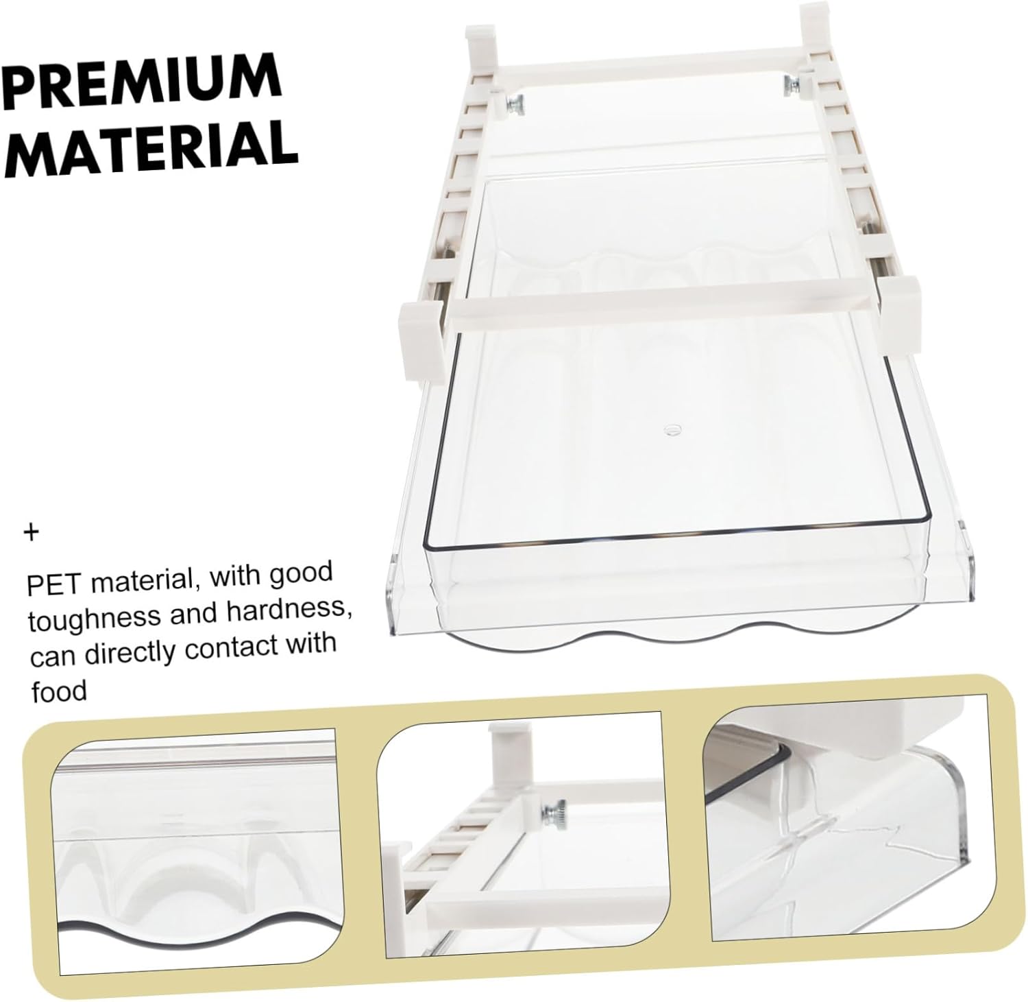 Egg Storage Container for Refrigerator Pet Egg Boxes Storage Rack Large Capacity Holder