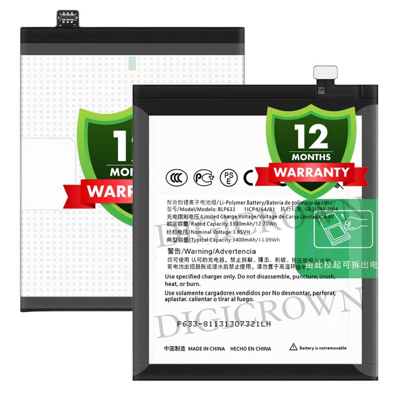Image of Original BLP633 Battery Compatible for OnePlus 3T - (3400mAh) - 1 Year Warranty DF7