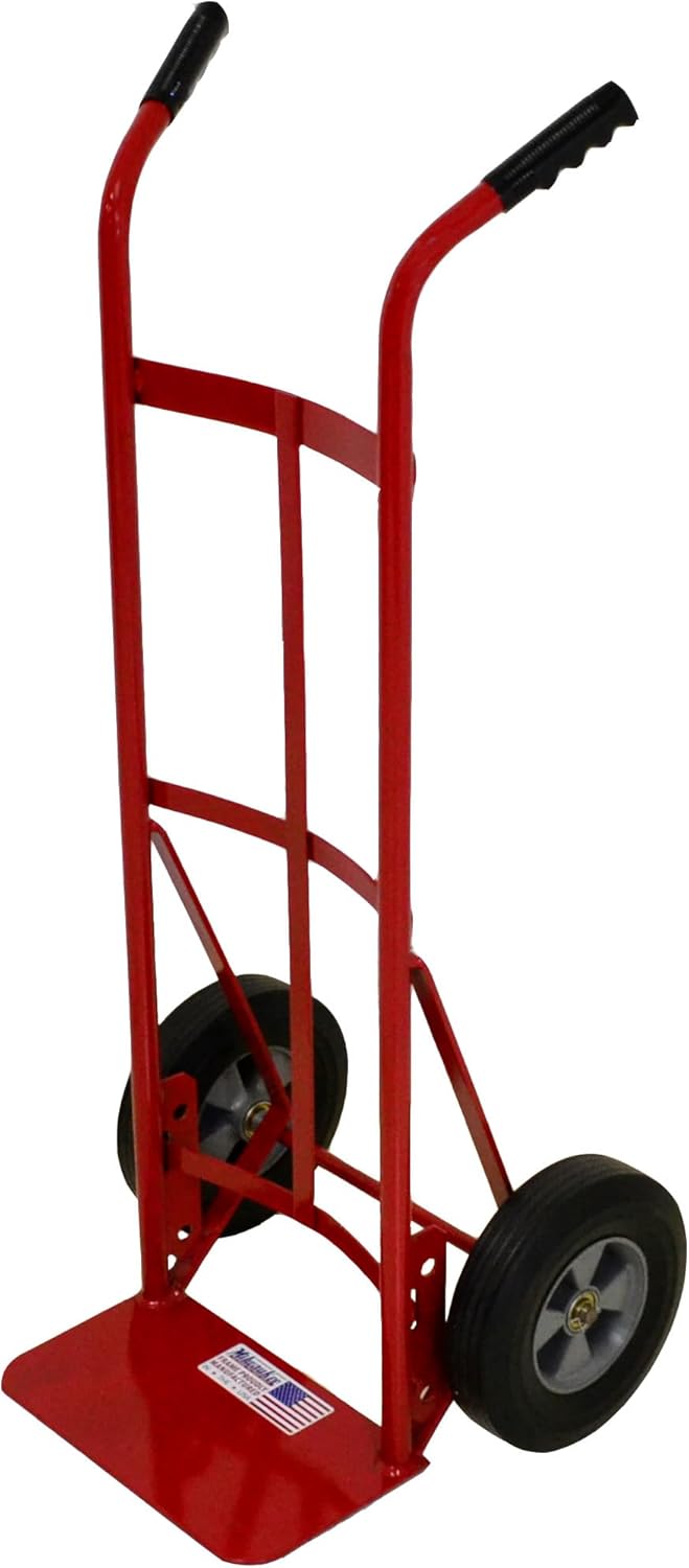 Milwaukee Hand Trucks 47132 Dual Handle Truck with 10-Inch Solid Puncture Proof Tires