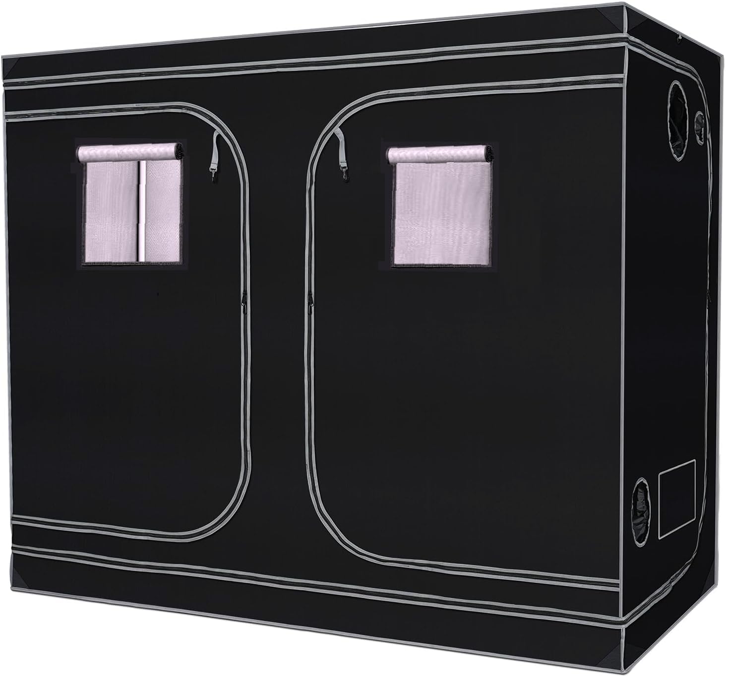 Indoor Grow Tent, Silver Mylar Hydroponics Grow Box (200 x 100 x 200 cm)